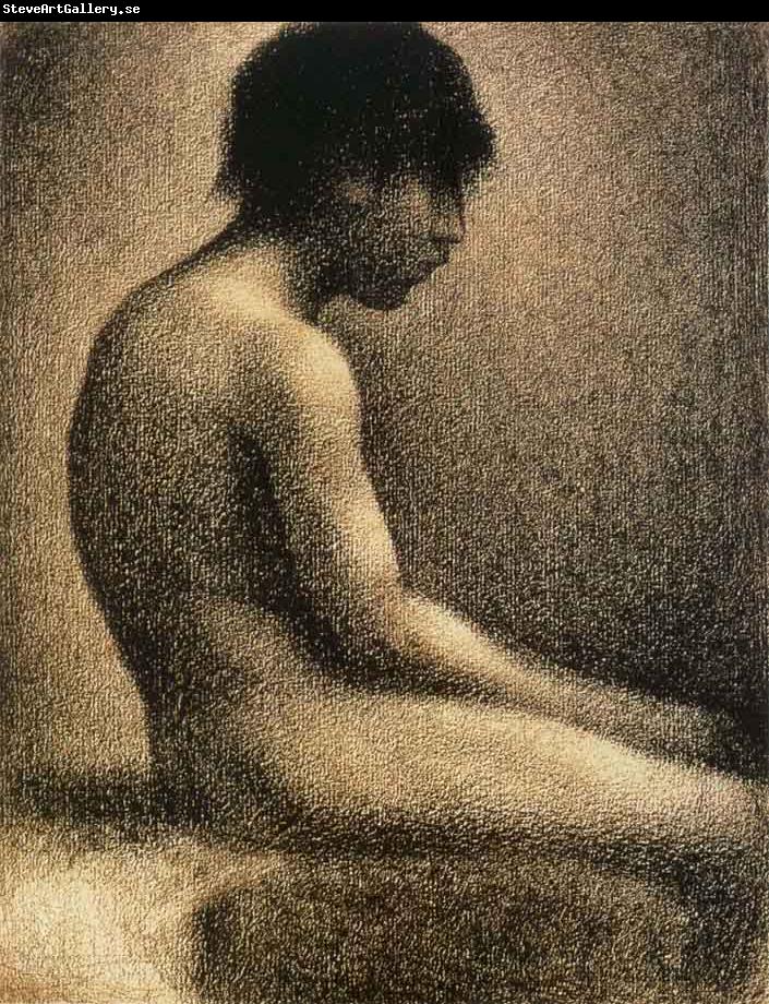 Georges Seurat The seated Teenager